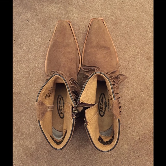 J.B.Dillon fringe cowboy boots - Picture 2 of 8